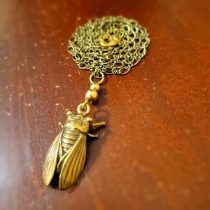 ✨️SOLD OUT✨️ The Conjuring Cicada Brass Necklace goth spirit